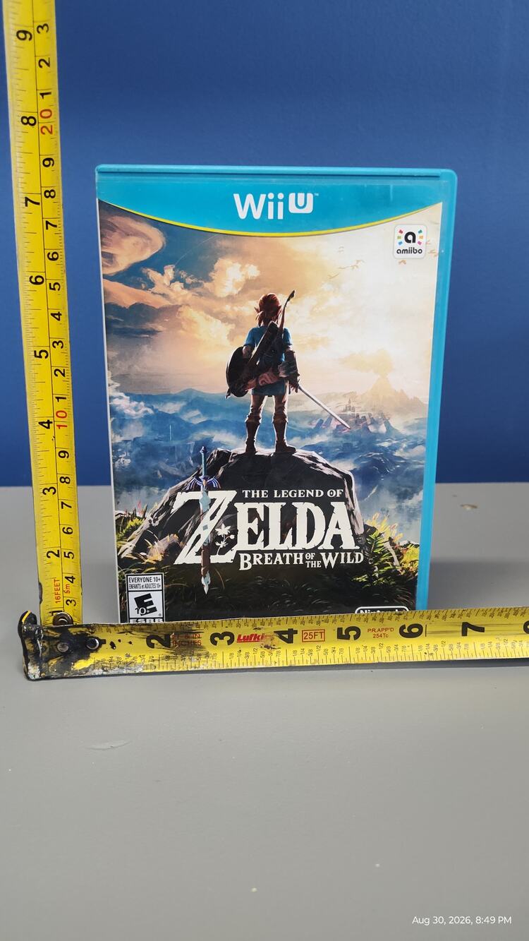 Legend of Zelda Breath of the Wild Nintendo Wii U Complete CIB Tested